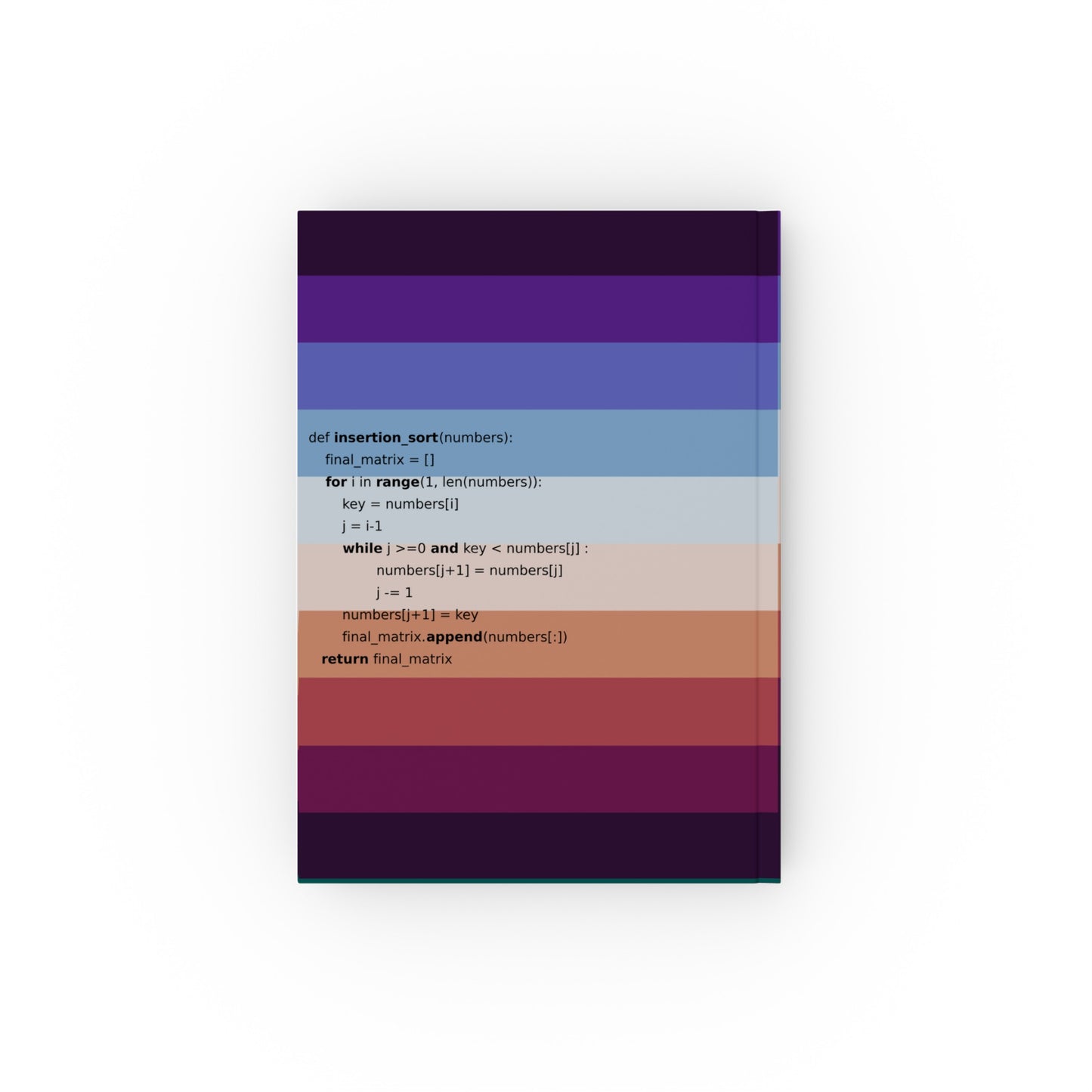 Insertion Sort - Hard Backed Journal | 003 |