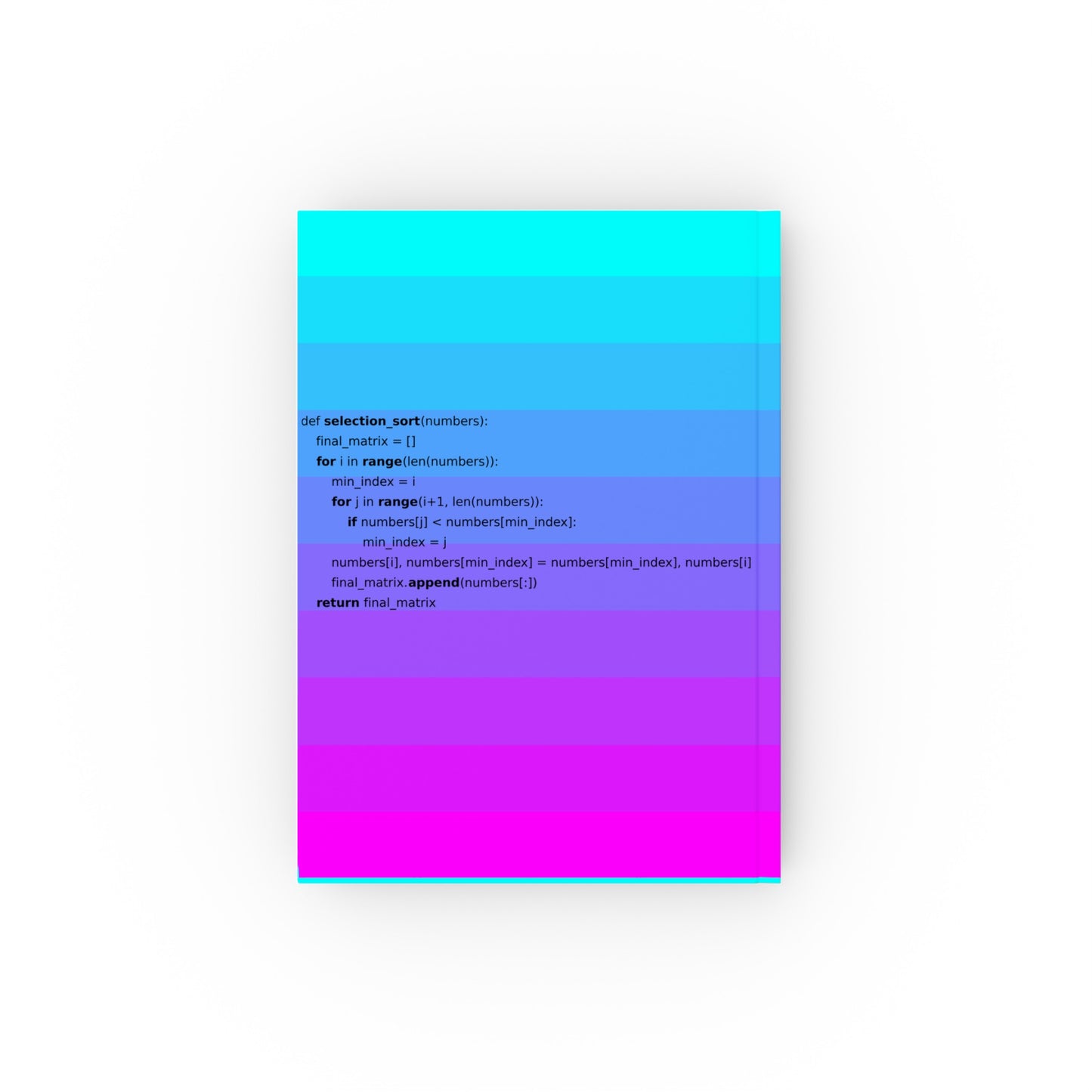 Selection Sort - Hard Backed Journal | 001 |