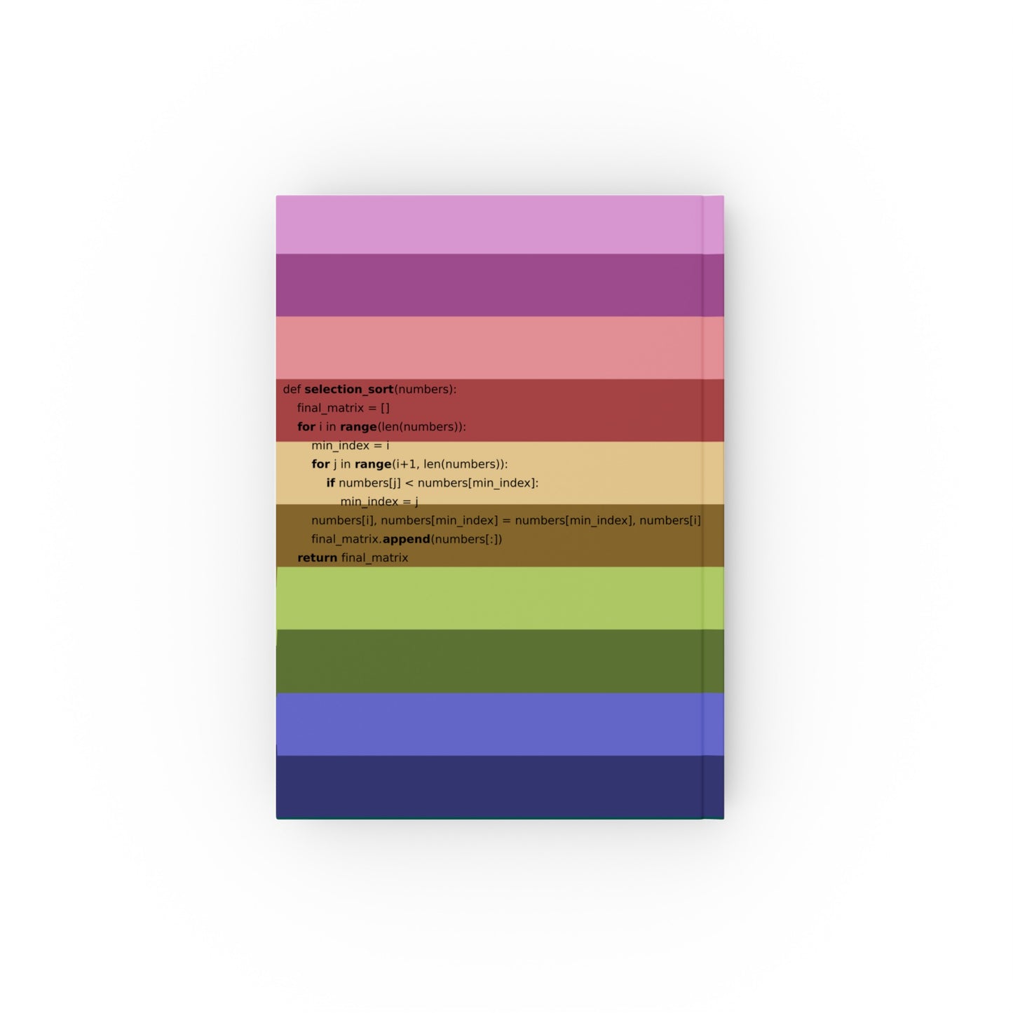 Selection Sort - Hard Backed Journal | 003 |